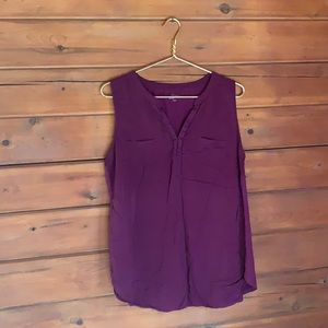 Loft purple top size large